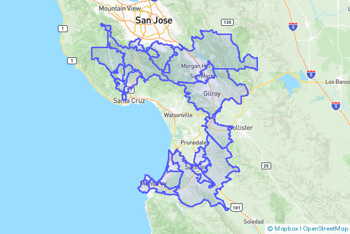 Service Area Map