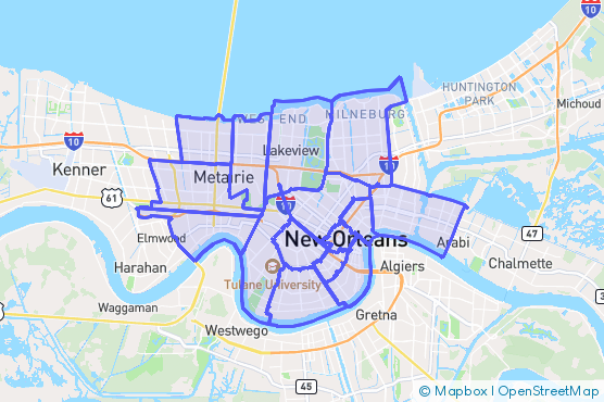 Service Area Map