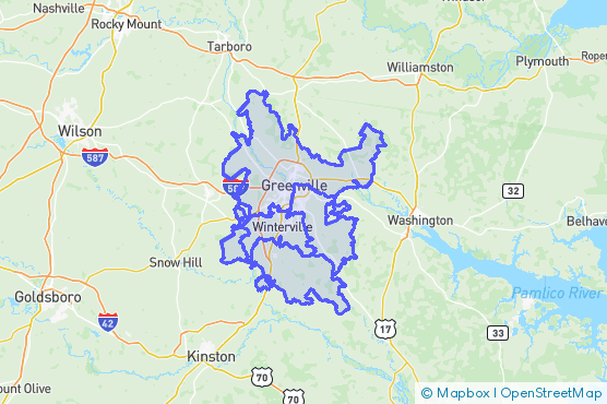 Service Area Map