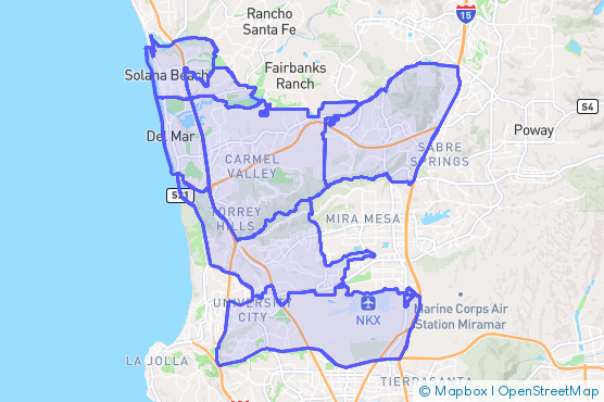 Service Area Map