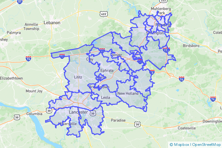 Service Area Map