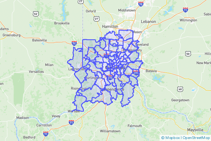 Service Area Map