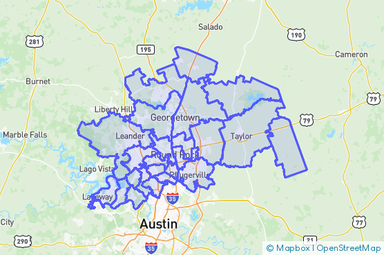 Service Area Map