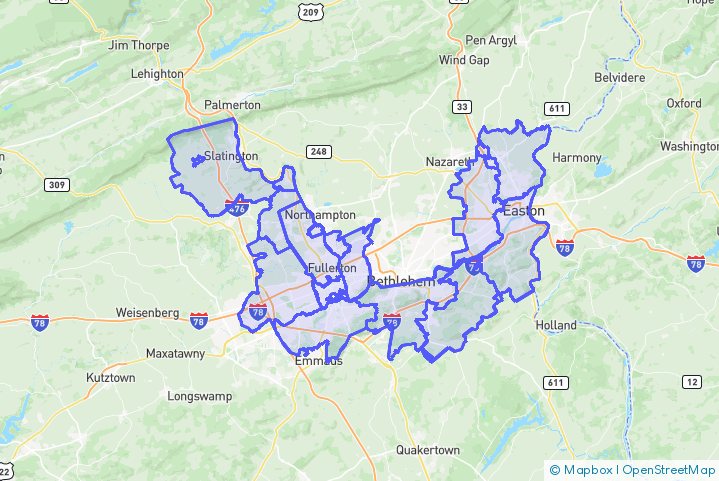Service Area Map