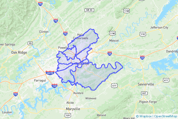 Service Area Map