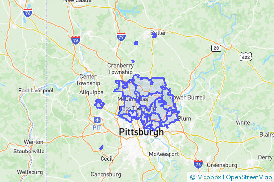 Service Area Map