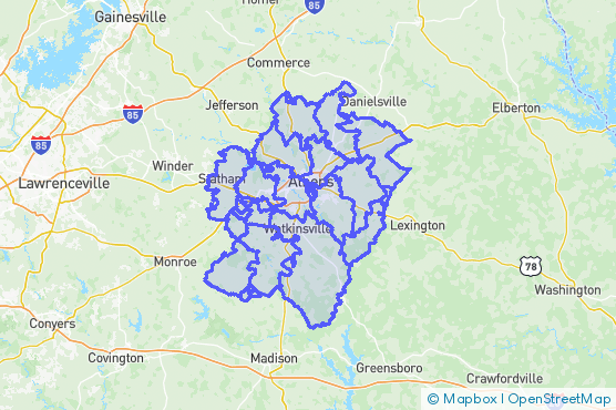 Service Area Map