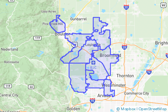 Service Area Map