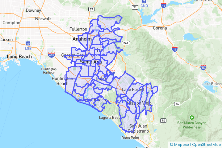 Service Area Map
