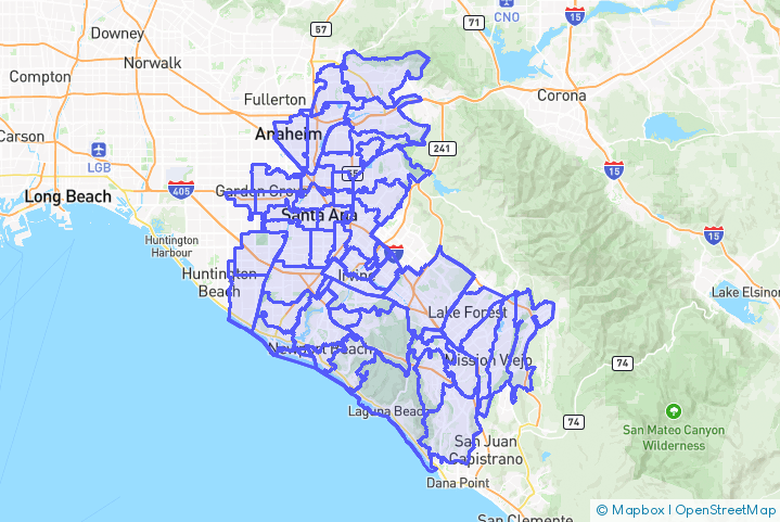Service Area Map