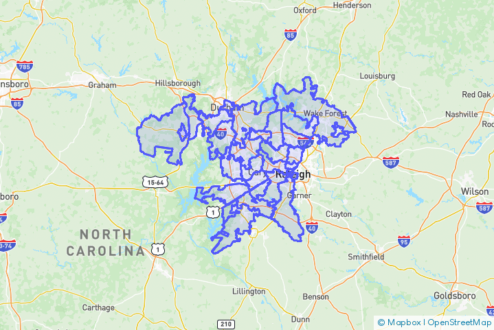 Service Area Map
