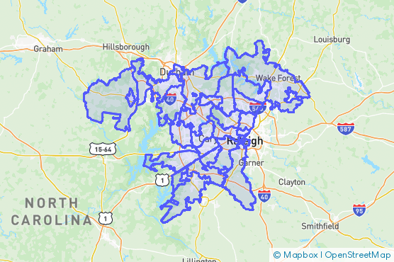 Service Area Map