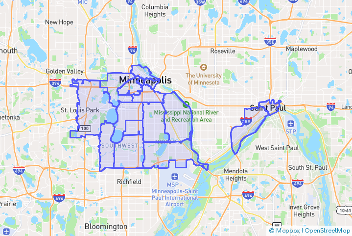 Service Area Map