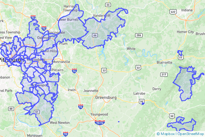 Service Area Map