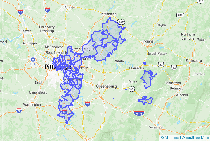 Service Area Map