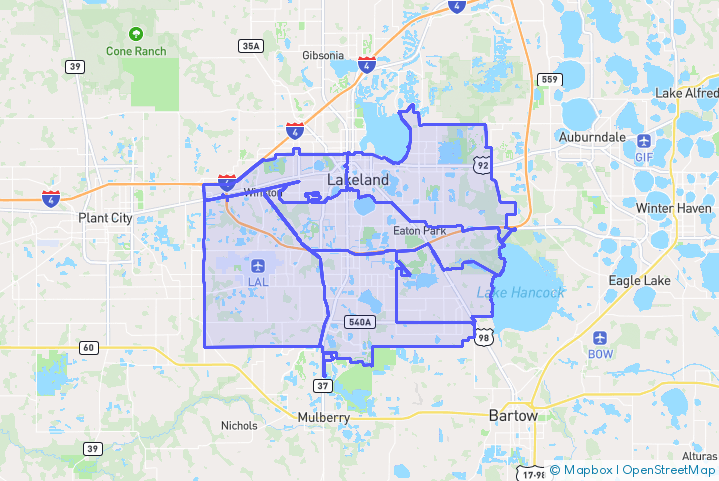 Service Area Map
