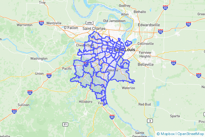 Service Area Map