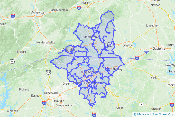 Service Area Map