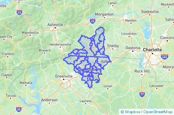 Service Area Map