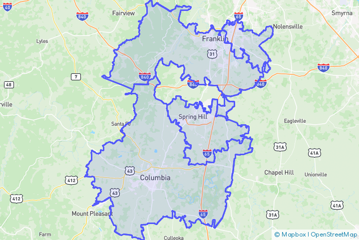 Service Area Map