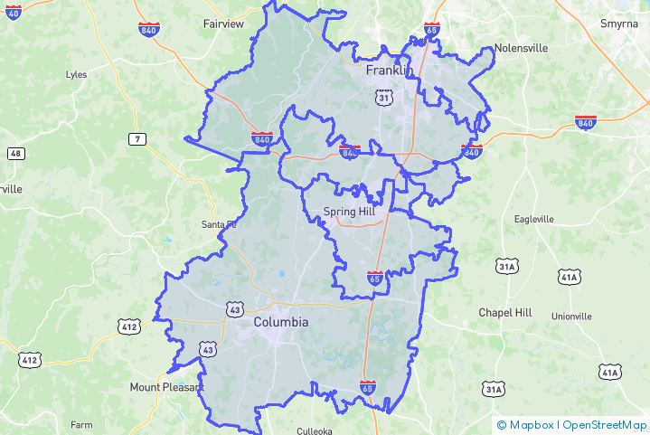 Service Area Map