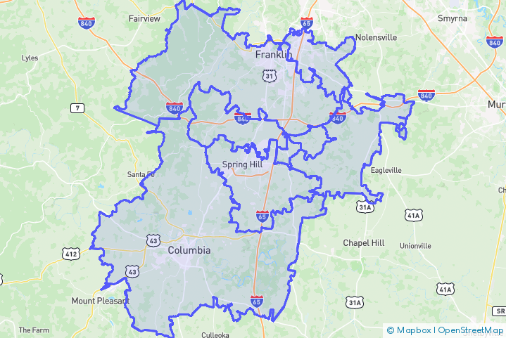 Service Area Map