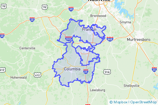 Service Area Map