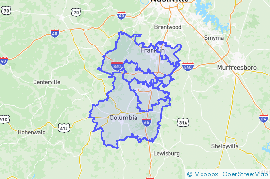 Service Area Map