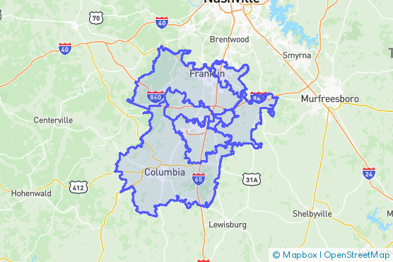 Service Area Map
