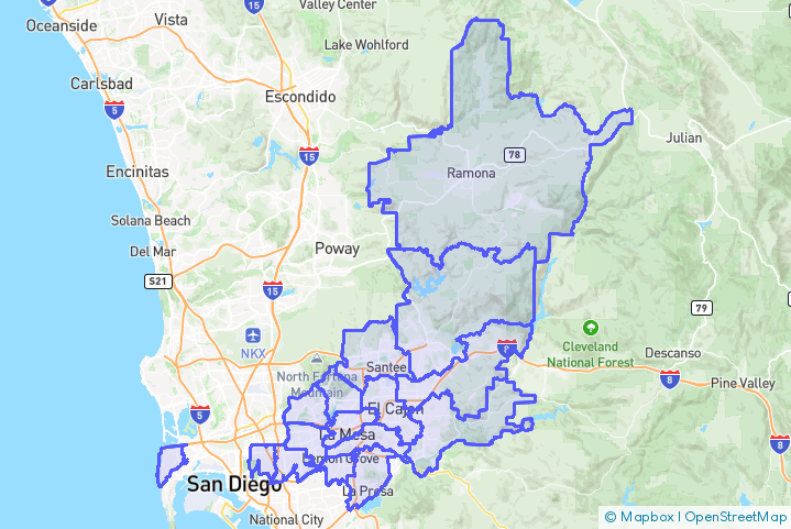Service Area Map