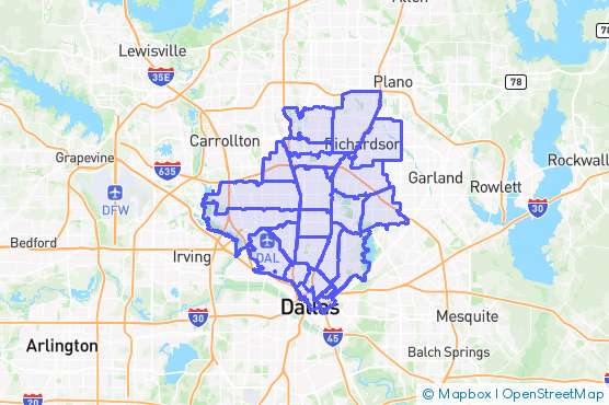 Service Area Map