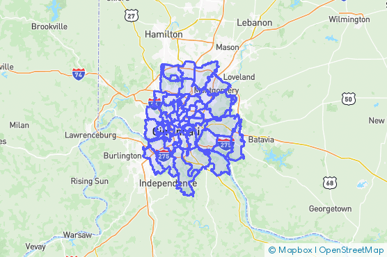 Service Area Map