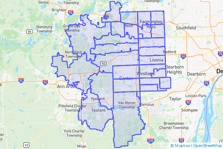 Service Area Map