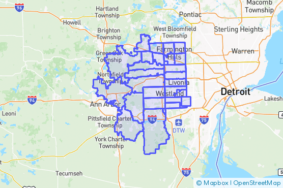 Service Area Map