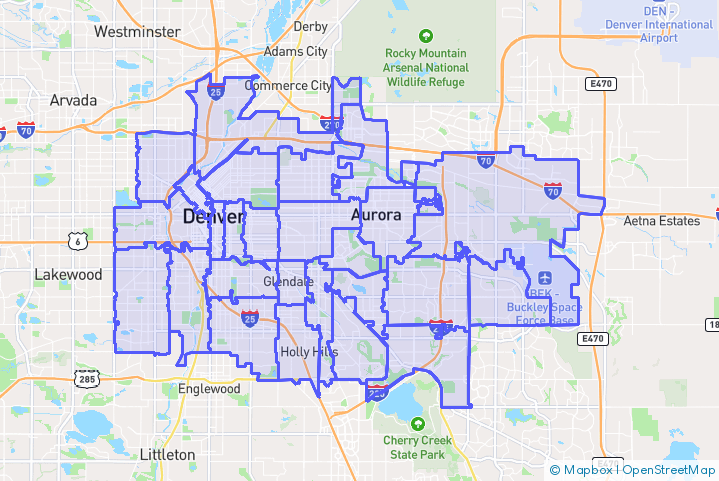 Service Area Map