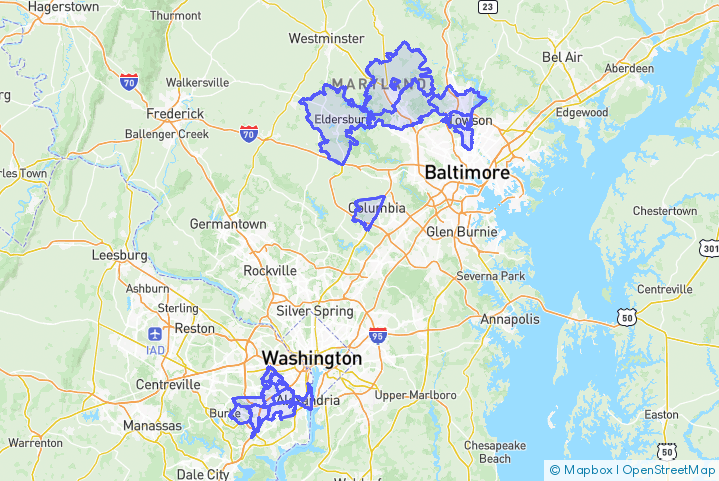 Service Area Map