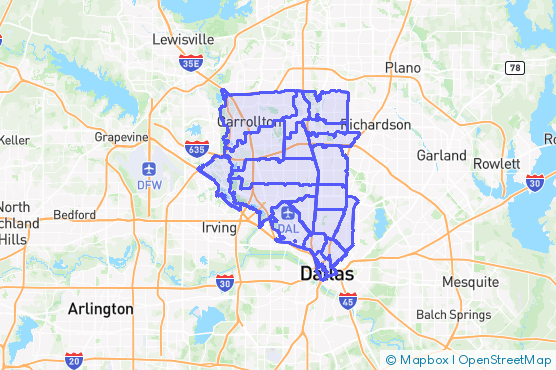 Service Area Map