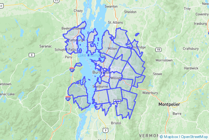 Service Area Map