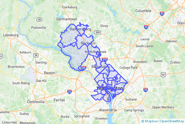 Service Area Map
