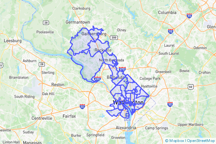 Service Area Map