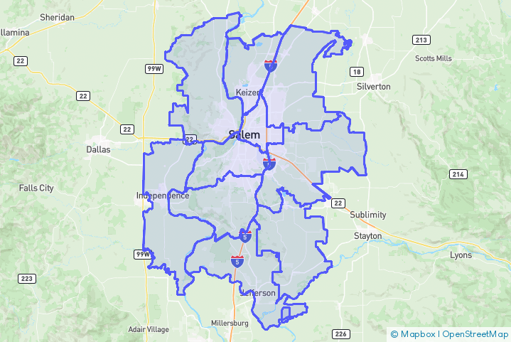 Service Area Map
