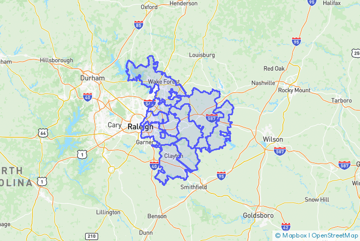 Service Area Map