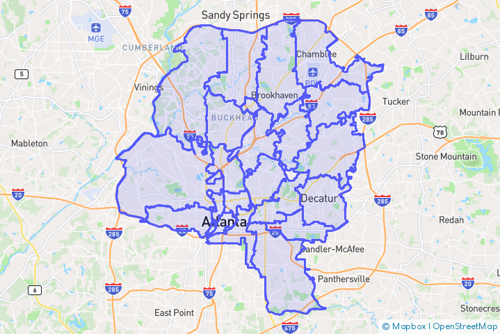 Service Area Map