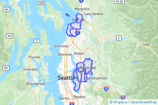Service Area Map