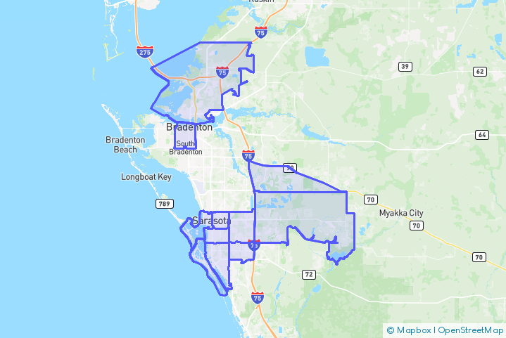 Service Area Map