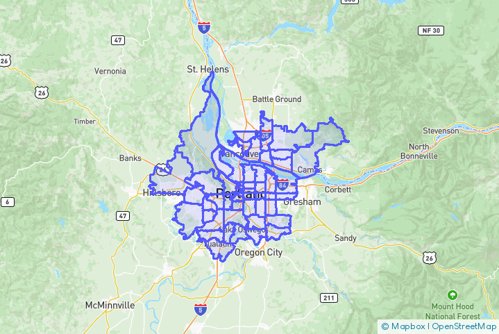 Service Area Map