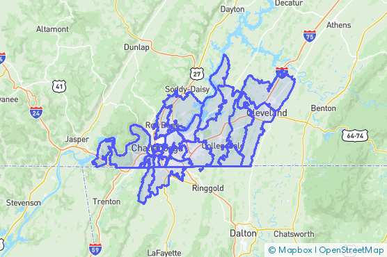 Service Area Map