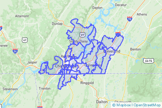 Service Area Map