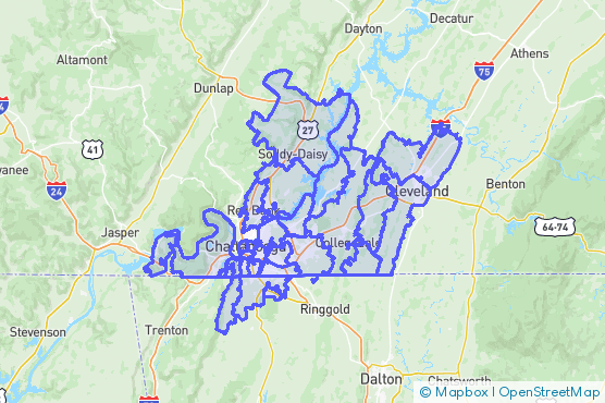 Service Area Map