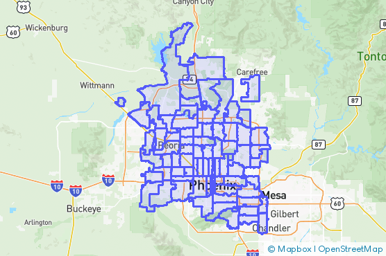 Service Area Map